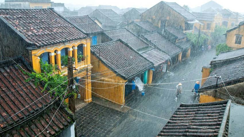 Hoi An chuva estação